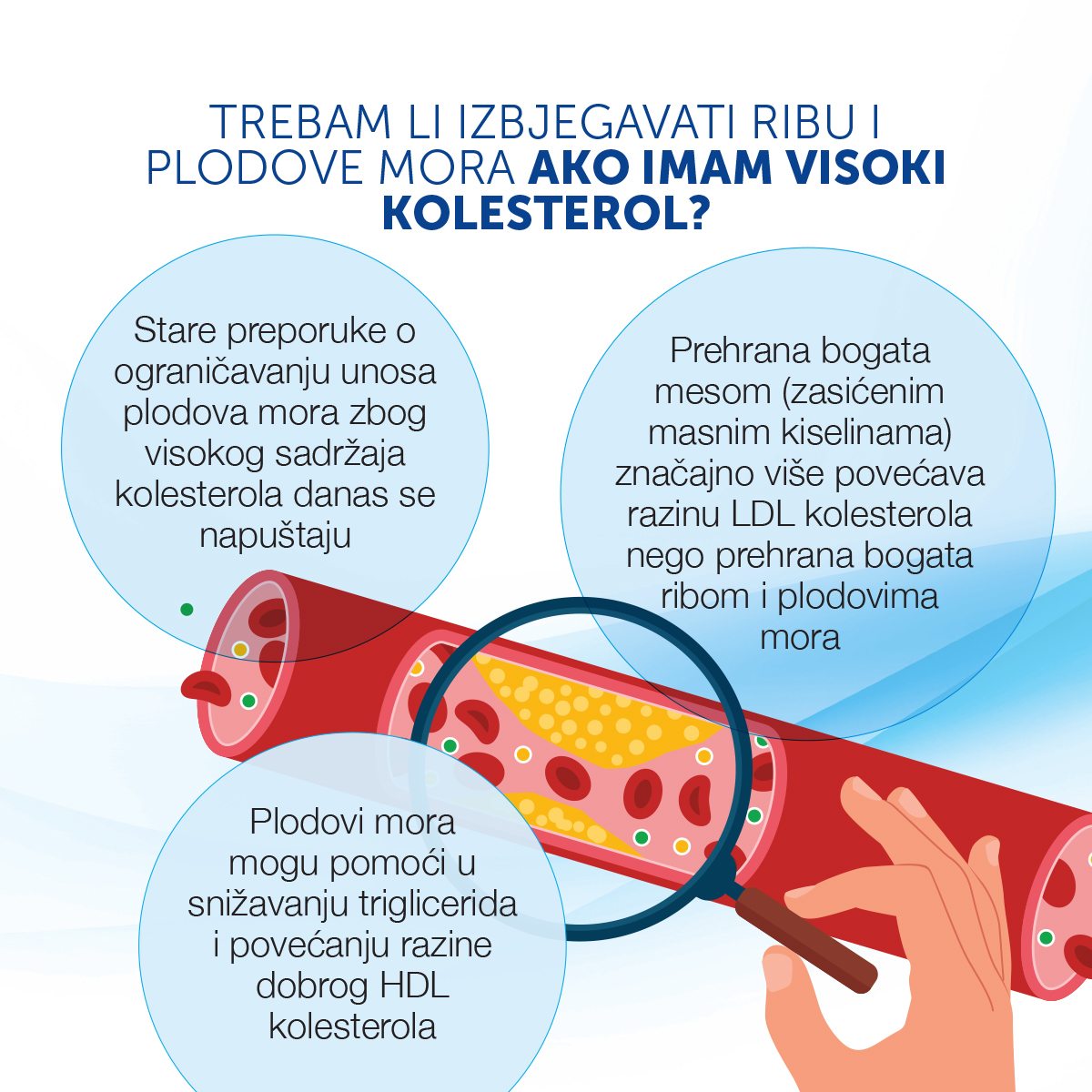 Sadržaj kolesterola u plodovima mora
